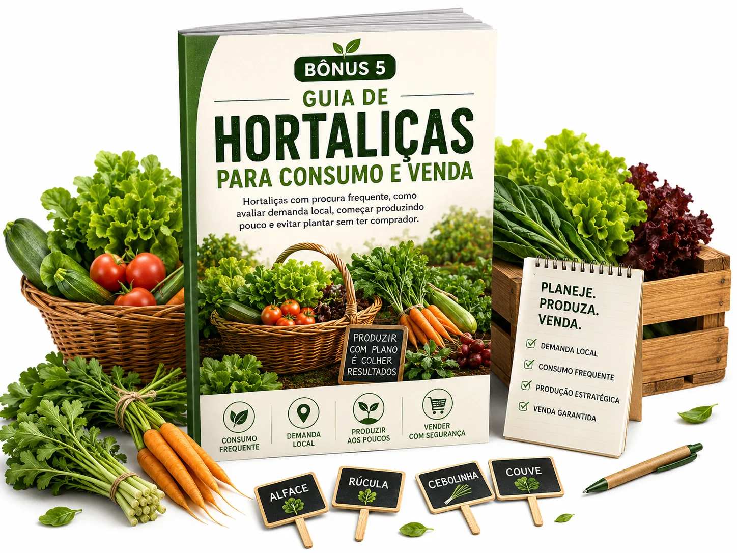 Bônus 5: Guia de Hortaliças para Consumo e Venda